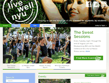 Tablet Screenshot of livewellnyu.com